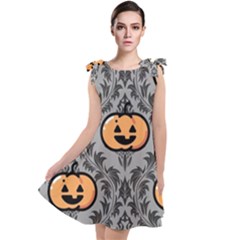 Pumpkin Pattern Tie Up Tunic Dress by NerdySparkleGoth