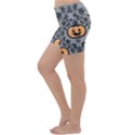 Pumpkin Pattern Lightweight Velour Yoga Shorts View2