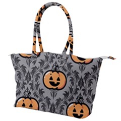 Pumpkin Pattern Canvas Shoulder Bag by NerdySparkleGoth