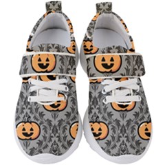 Pumpkin Pattern Kids  Velcro Strap Shoes by NerdySparkleGoth