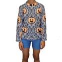 Pumpkin Pattern Kids  Long Sleeve Swimwear View1