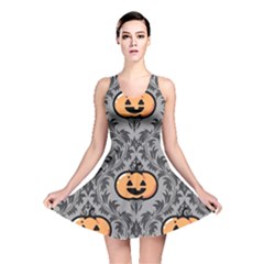 Pumpkin Pattern Reversible Skater Dress by NerdySparkleGoth