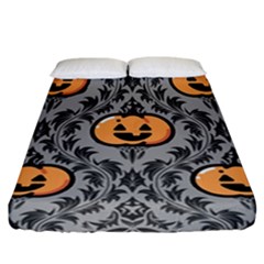 Pumpkin Pattern Fitted Sheet (california King Size) by NerdySparkleGoth