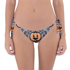 Pumpkin Pattern Reversible Bikini Bottom by NerdySparkleGoth