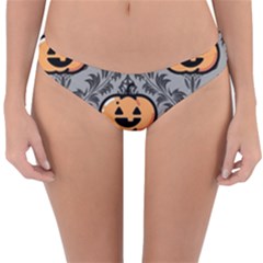 Pumpkin Pattern Reversible Hipster Bikini Bottoms by NerdySparkleGoth