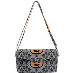 Pumpkin Pattern Removable Strap Clutch Bag by NerdySparkleGoth