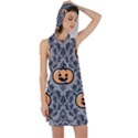 Pumpkin Pattern Racer Back Hoodie Dress View1