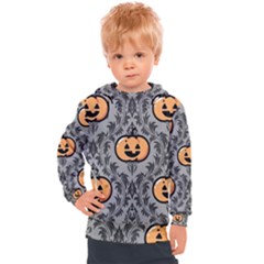 Pumpkin Pattern Kids  Hooded Pullover by NerdySparkleGoth