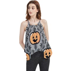 Pumpkin Pattern Flowy Camisole Tank Top by NerdySparkleGoth