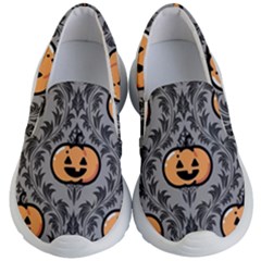 Pumpkin Pattern Kids Lightweight Slip Ons by NerdySparkleGoth