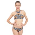 Pumpkin Pattern High Neck Bikini Set View1