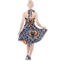 Pumpkin Pattern Halter Party Swing Dress  View2