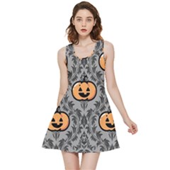 Pumpkin Pattern Inside Out Reversible Sleeveless Dress by NerdySparkleGoth