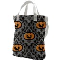 Pumpkin Pattern Canvas Messenger Bag View1