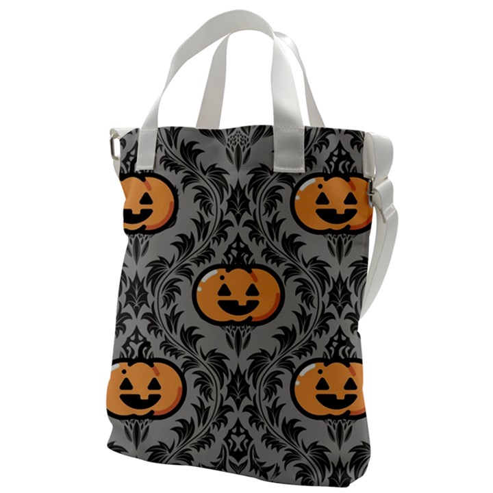 Pumpkin Pattern Canvas Messenger Bag