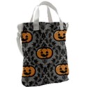 Pumpkin Pattern Canvas Messenger Bag View2