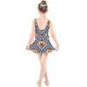 Pumpkin Pattern Kids  Skater Dress Swimsuit View2