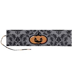 Pumpkin Pattern Roll Up Canvas Pencil Holder (l) by NerdySparkleGoth