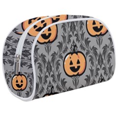 Pumpkin Pattern Make Up Case (medium) by NerdySparkleGoth