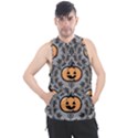 Pumpkin Pattern Men s Sleeveless Hoodie View1