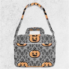 Pumpkin Pattern Macbook Pro Shoulder Laptop Bag  by NerdySparkleGoth