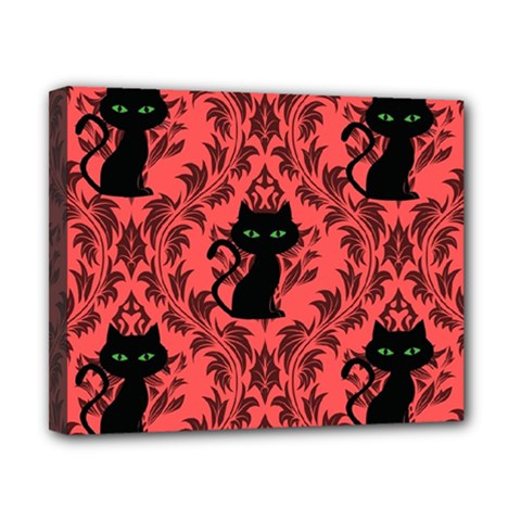 Cat Pattern Canvas 10  X 8  (stretched) by NerdySparkleGoth