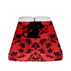 Cat Pattern Fitted Sheet (full/ Double Size) by NerdySparkleGoth