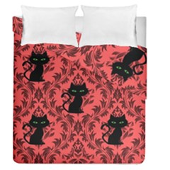 Cat Pattern Duvet Cover Double Side (queen Size) by NerdySparkleGoth