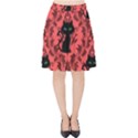 Cat Pattern Velvet High Waist Skirt View1