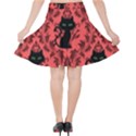 Cat Pattern Velvet High Waist Skirt View2