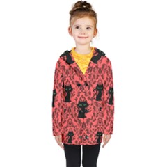 Cat Pattern Kids  Double Breasted Button Coat by NerdySparkleGoth