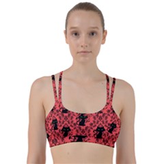 Cat Pattern Line Them Up Sports Bra by NerdySparkleGoth