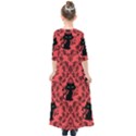 Cat Pattern Kids  Quarter Sleeve Maxi Dress View2