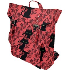 Cat Pattern Buckle Up Backpack by NerdySparkleGoth