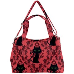 Cat Pattern Double Compartment Shoulder Bag by NerdySparkleGoth