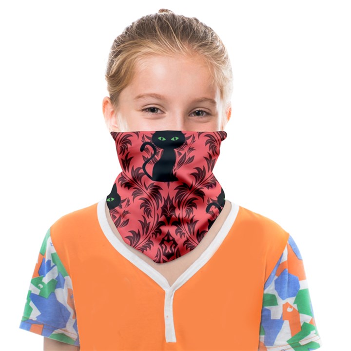 Cat Pattern Face Covering Bandana (Kids)