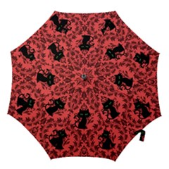 Cat Pattern Hook Handle Umbrellas (large) by NerdySparkleGoth