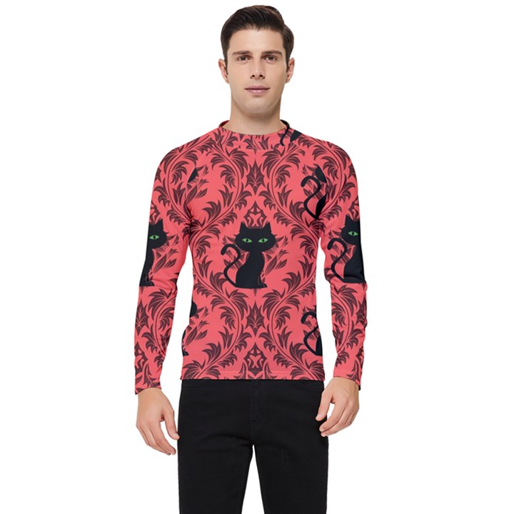 Cat Pattern Men s Long Sleeve Rash Guard