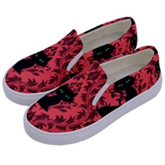 Cat Pattern Kids  Canvas Slip Ons by NerdySparkleGoth