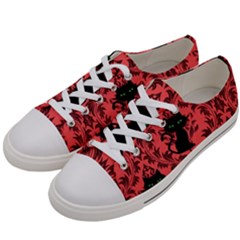 Cat Pattern Men s Low Top Canvas Sneakers by NerdySparkleGoth