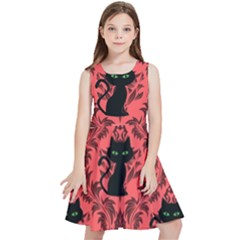 Cat Pattern Kids  Skater Dress by NerdySparkleGoth