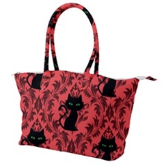 Cat Pattern Canvas Shoulder Bag by NerdySparkleGoth