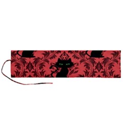 Cat Pattern Roll Up Canvas Pencil Holder (l) by NerdySparkleGoth