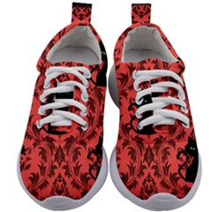 Cat Pattern Kids Athletic Shoes by NerdySparkleGoth