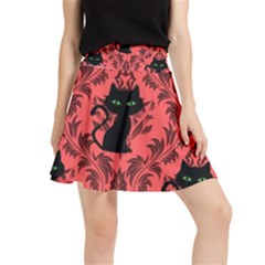 Cat Pattern Waistband Skirt