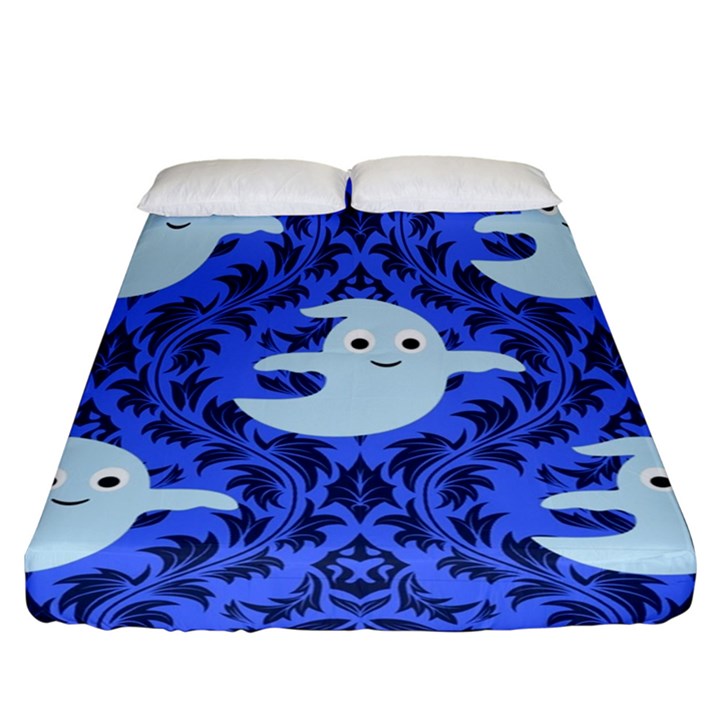 Ghost Pattern Fitted Sheet (California King Size)