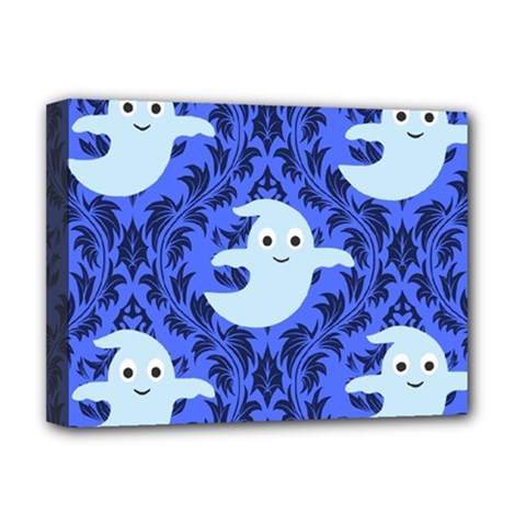 Ghost Pattern Deluxe Canvas 16  X 12  (stretched)  by NerdySparkleGoth