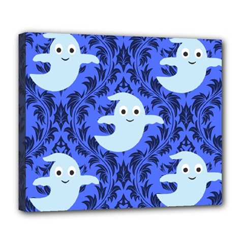 Ghost Pattern Deluxe Canvas 24  X 20  (stretched) by NerdySparkleGoth