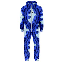 Ghost Pattern Hooded Jumpsuit (men)  by NerdySparkleGoth