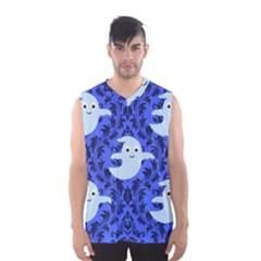 Ghost Pattern Men s Basketball Tank Top by NerdySparkleGoth